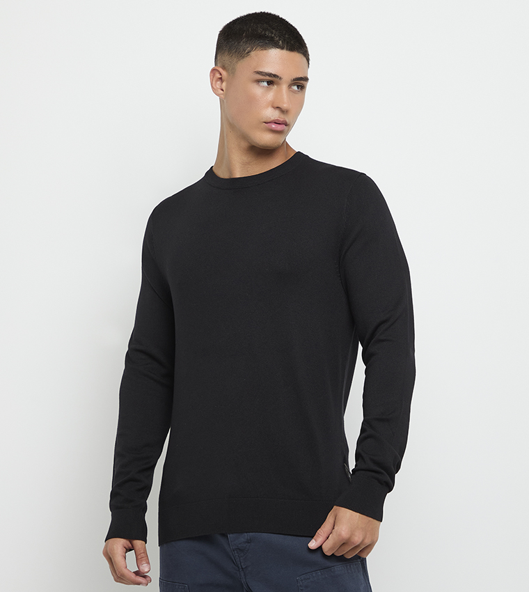 Knitted Crew Neck Sweatshirt