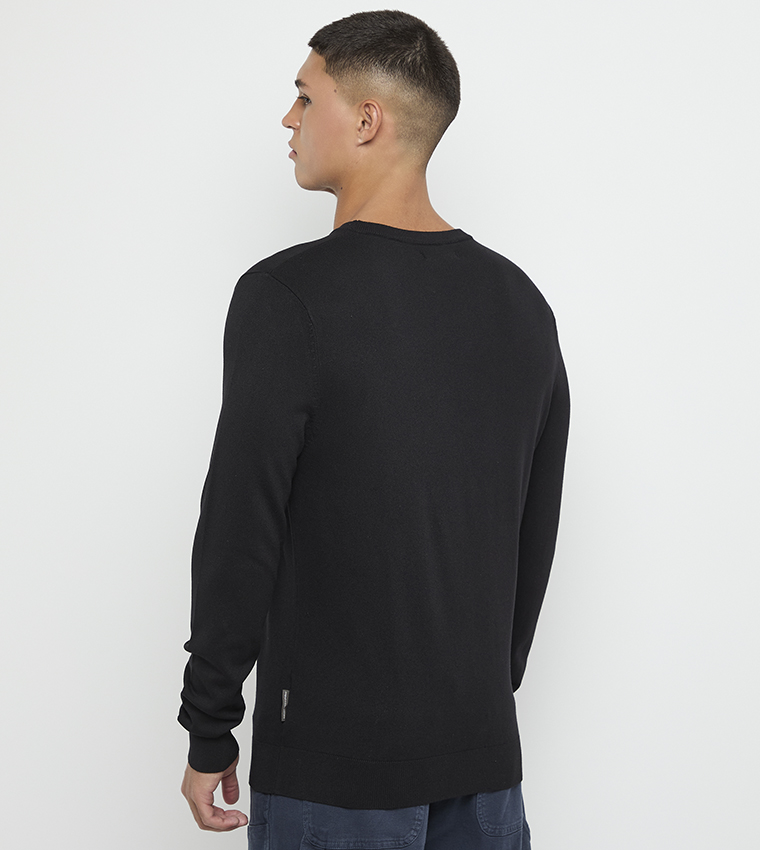 Knitted Crew Neck Sweatshirt