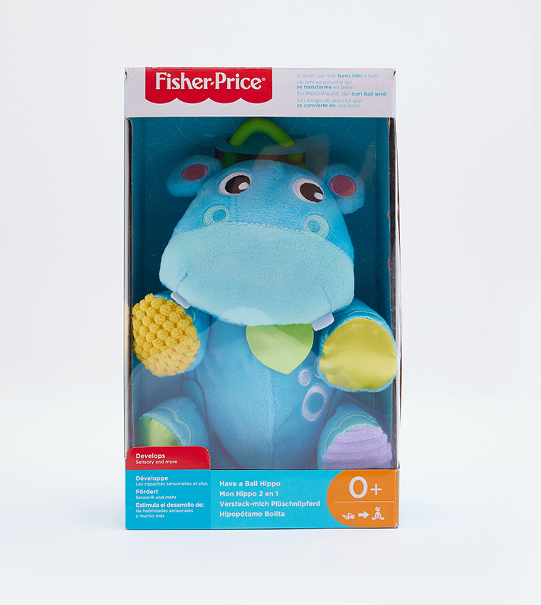 Buy Fisher Price Have A Ball Hippo Window Box Plush Toy In Blue