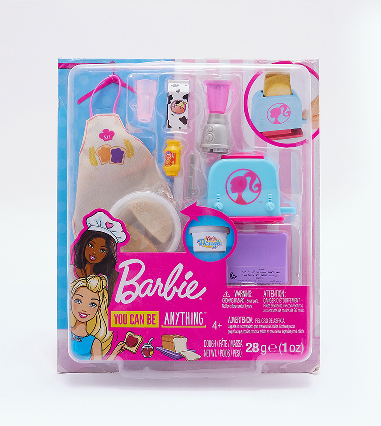 Barbie play kitchen set 2025