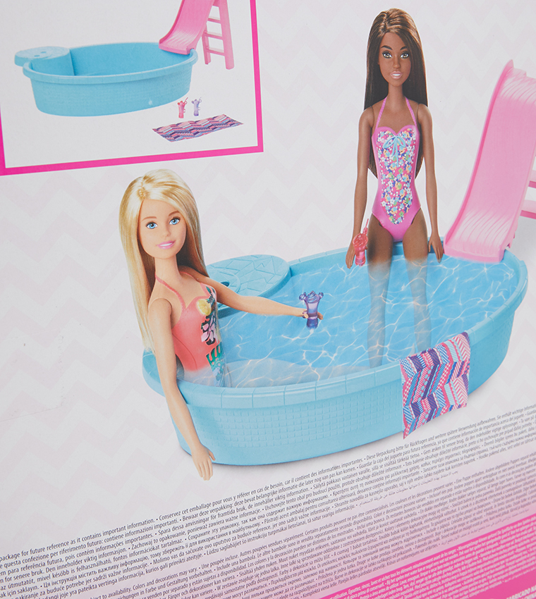 Barbie doll top swimming pool set