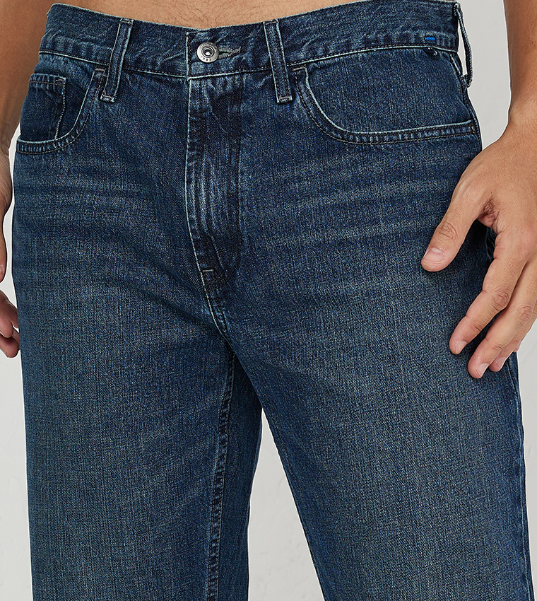 Buy Nautica Relaxed Fit Washed Jeans In Blue 6thStreet UAE