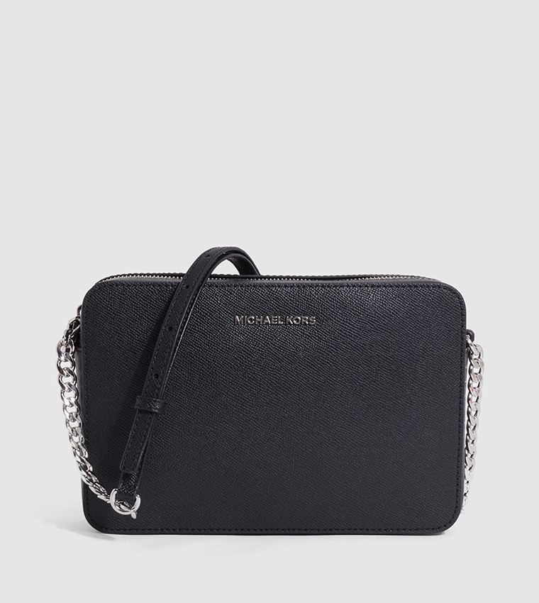 Buy Michael Kors JET SET Textured Crossbody Bag In Black 6thStreet Saudi Arabia