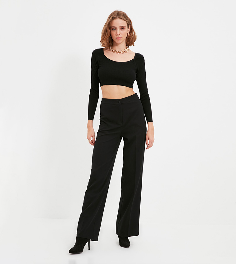 Flowy wide store leg trousers