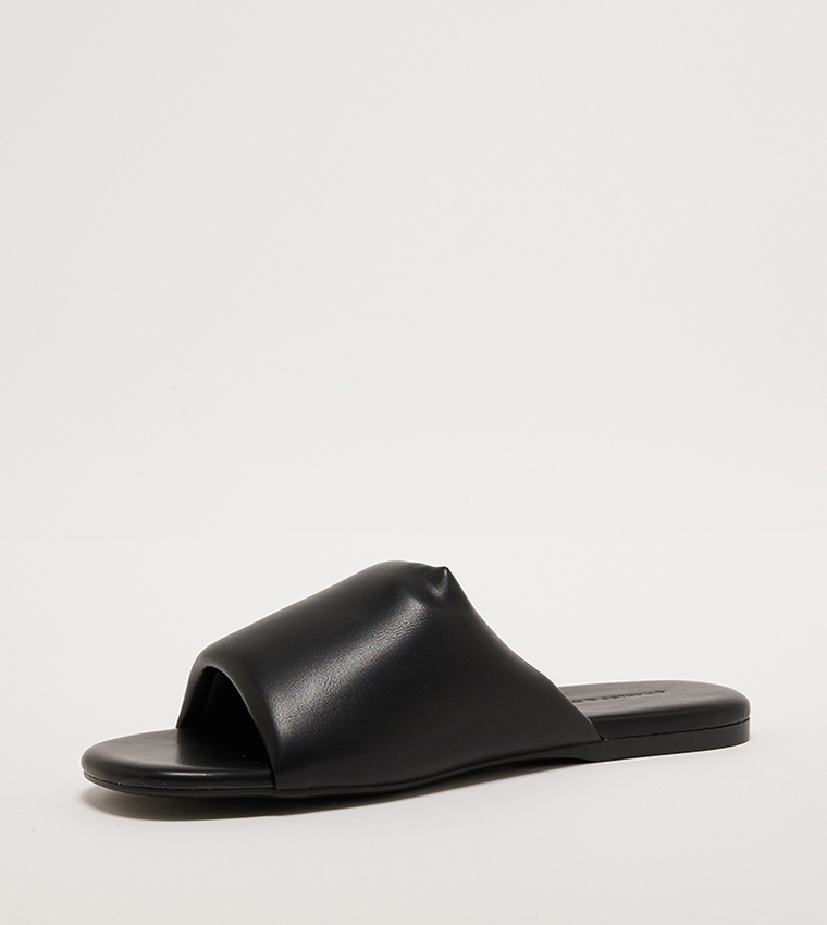 Puffy Open Toe Slide Sandals