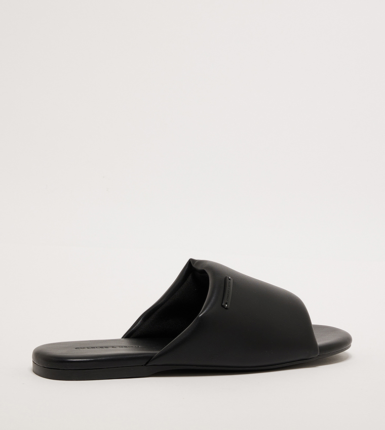 Puffy Open Toe Slide Sandals