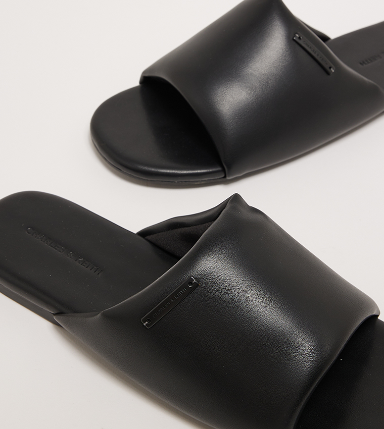 Puffy Open Toe Slide Sandals