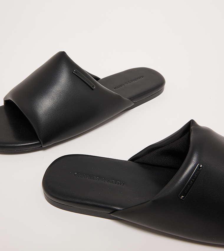 Puffy Open Toe Slide Sandals