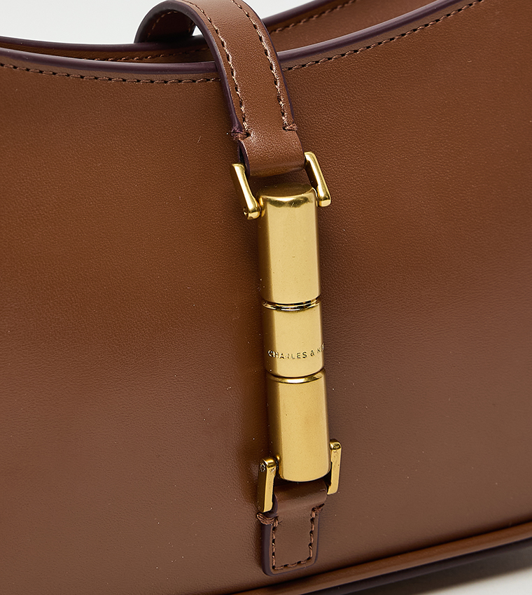 CESIA Metal Accent Shoulder Bag