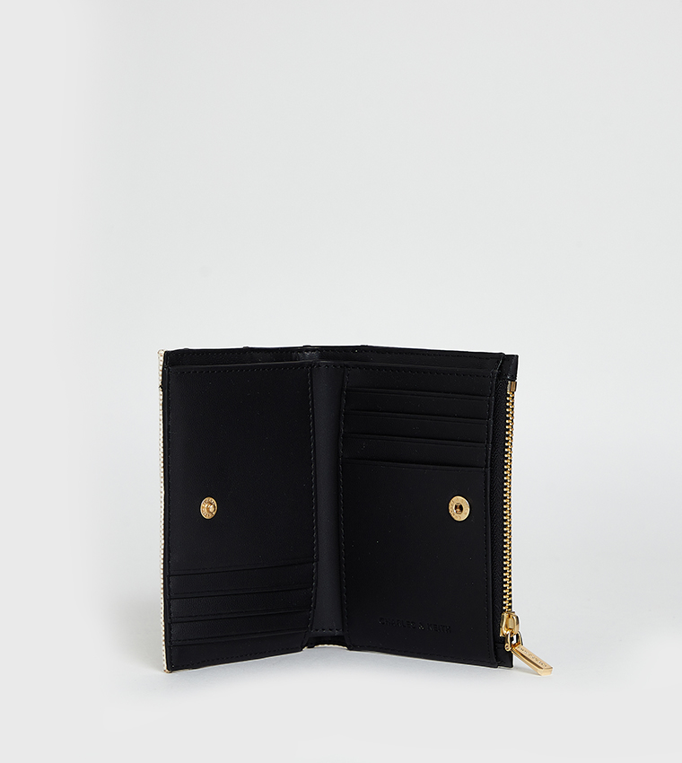 ELENI Textured Bi-Fold Wallet