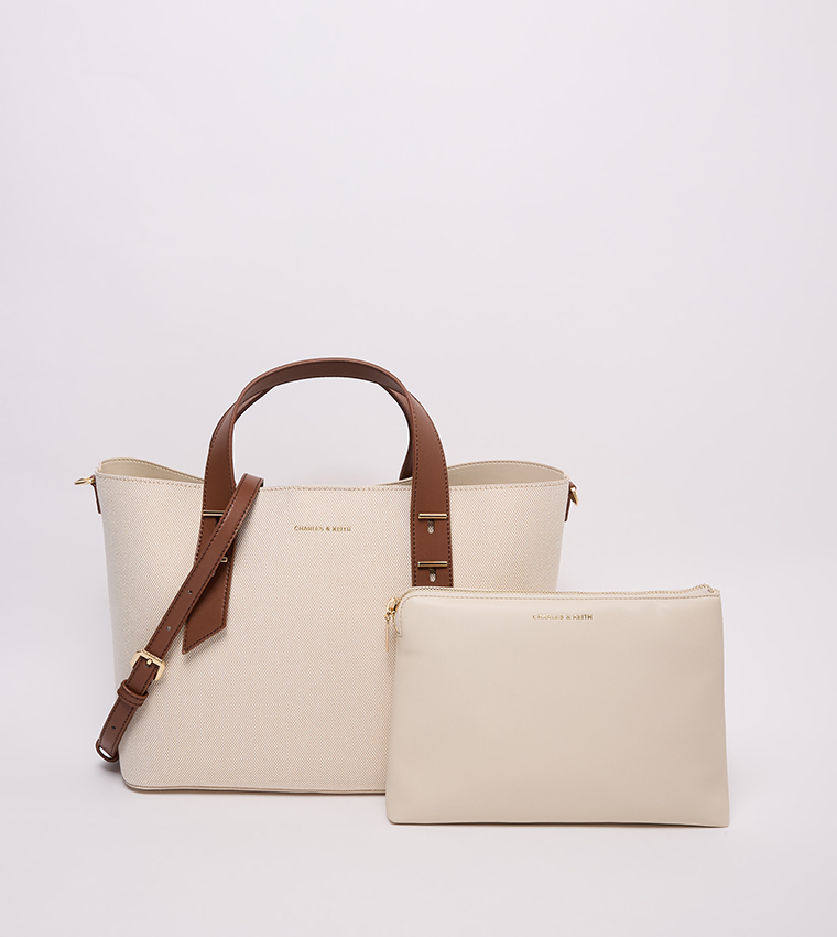 HARMONEE Textured Tote Bag Set