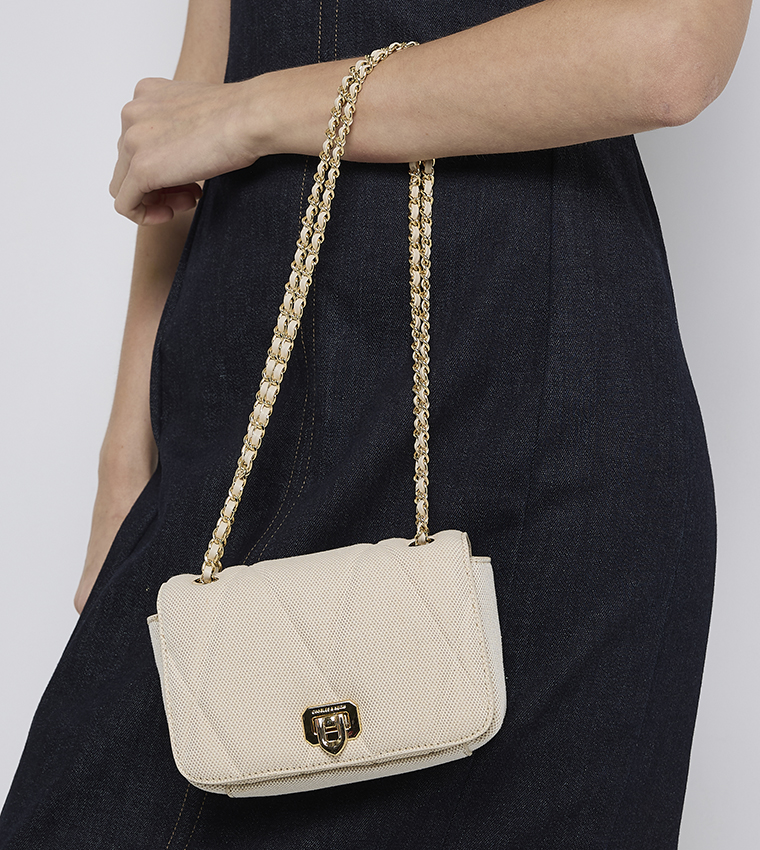 ARWEN Canvas Quilted Crossbody Bag