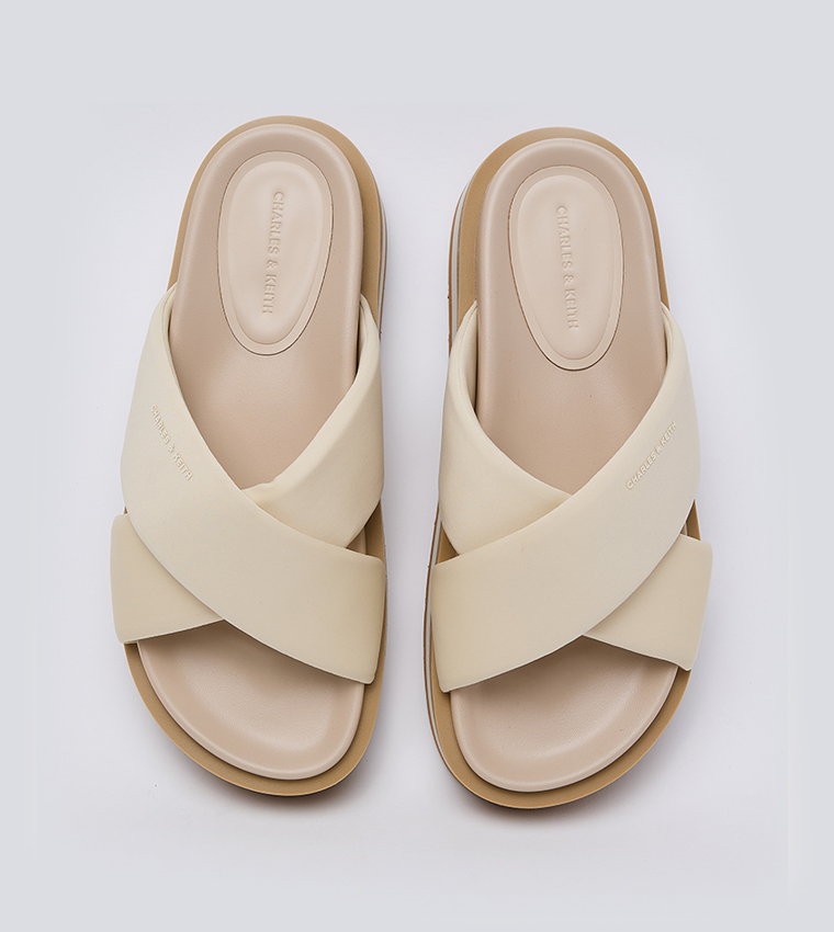 Crossover Strap Platform Sandals