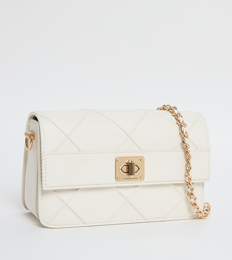 ELENI Quilted Flap Crossbody Bag