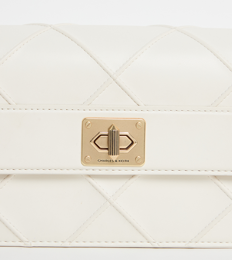 ELENI Quilted Flap Crossbody Bag