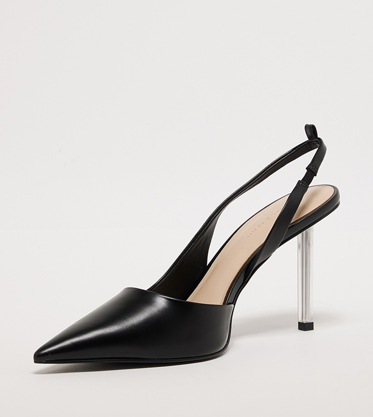 Crystal Chain Ankle Strap Pumps