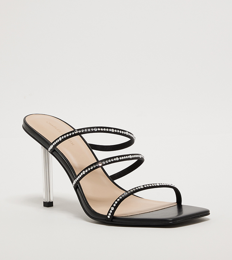 Embellished strappy heels hot sale