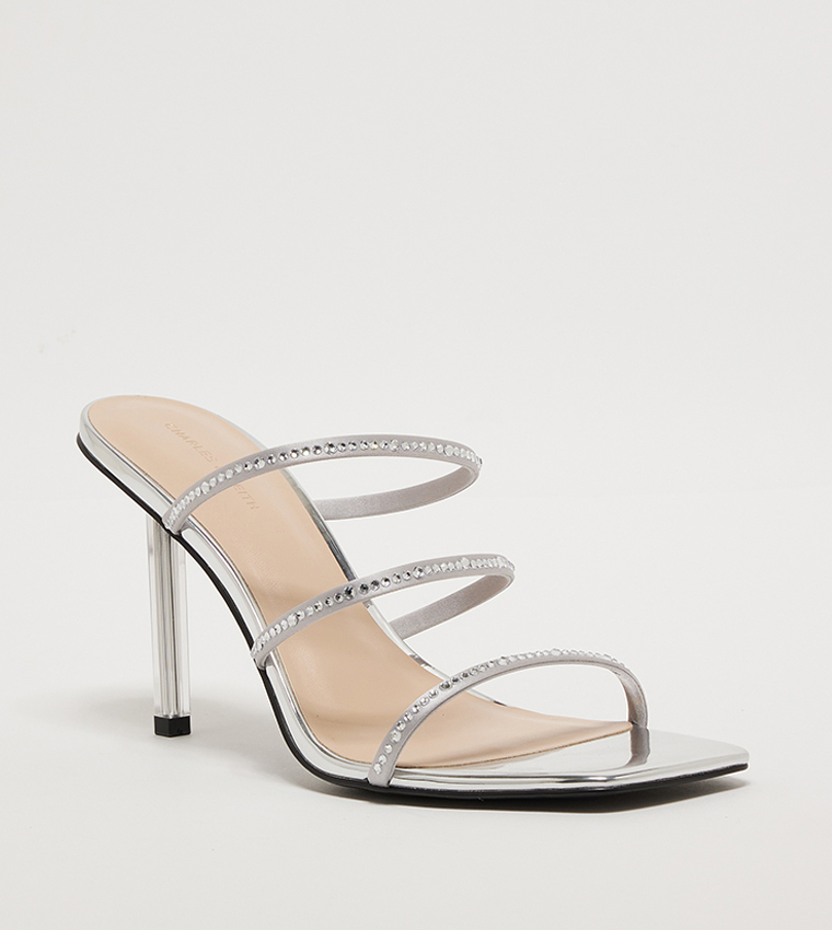 Embellished strappy heels discount