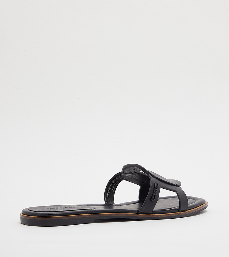 Cut-Out Detail Slide Sandals