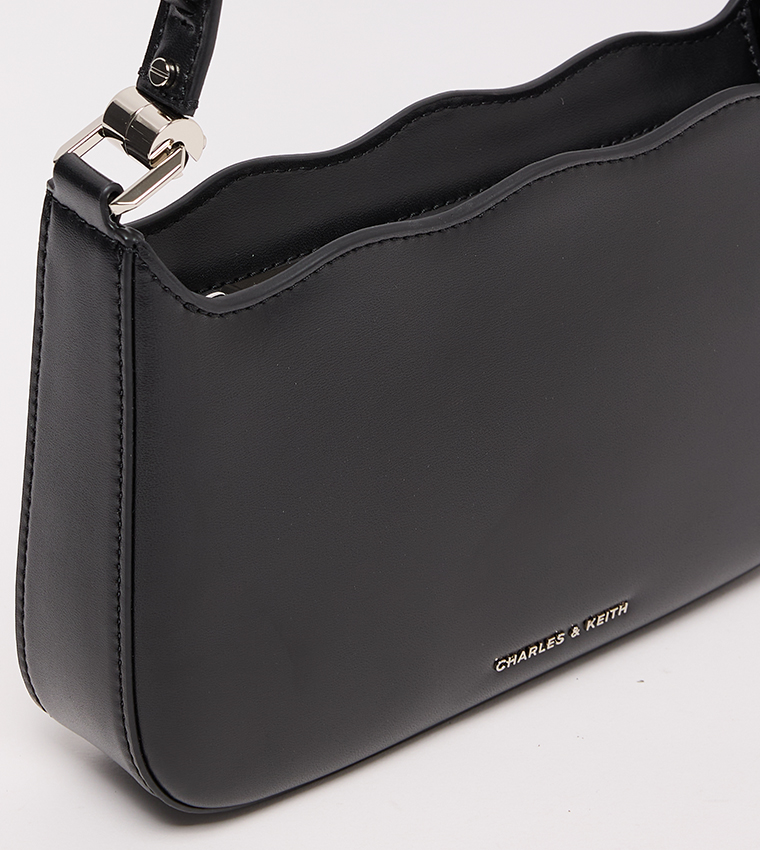 Textured Chain-Link Shoulder Bag
