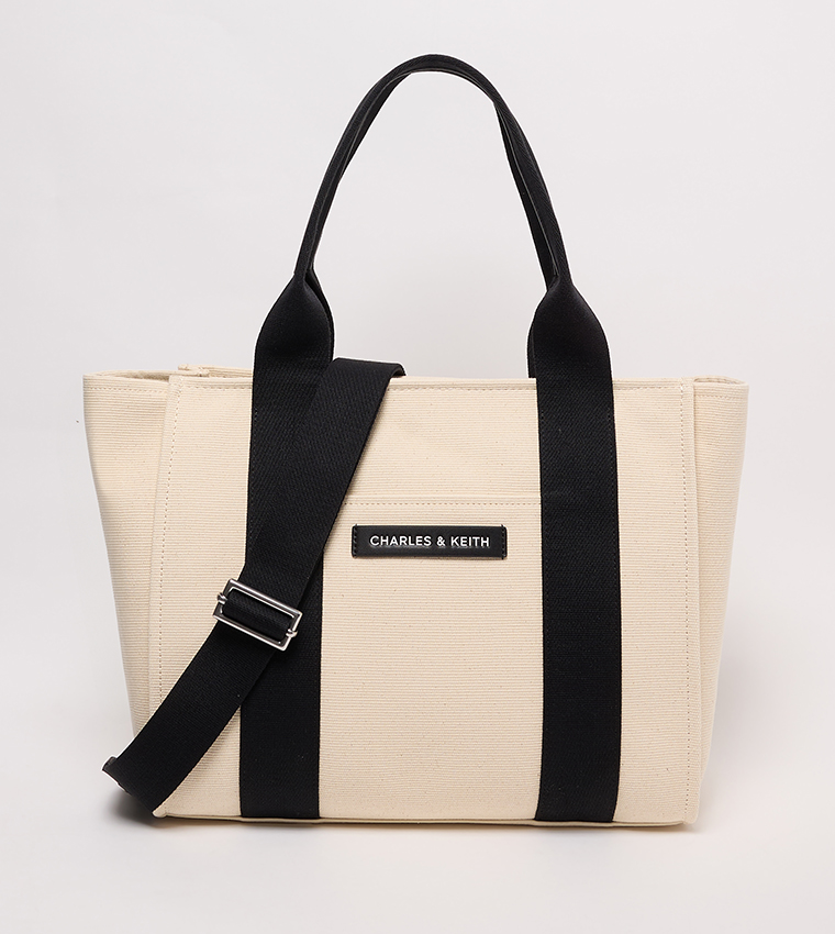 Textured Denim Tote Bag