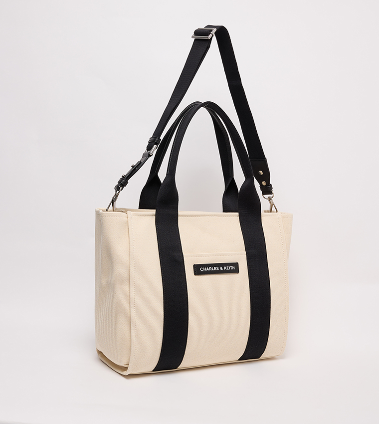 Textured Denim Tote Bag