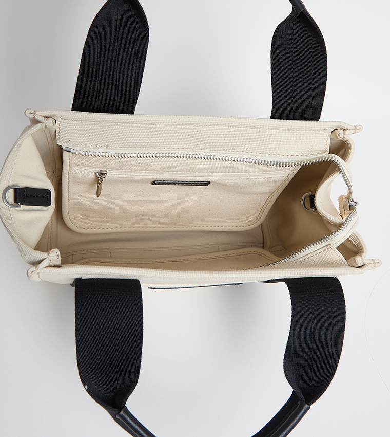 LYLA Contrast Trim Tote Bag