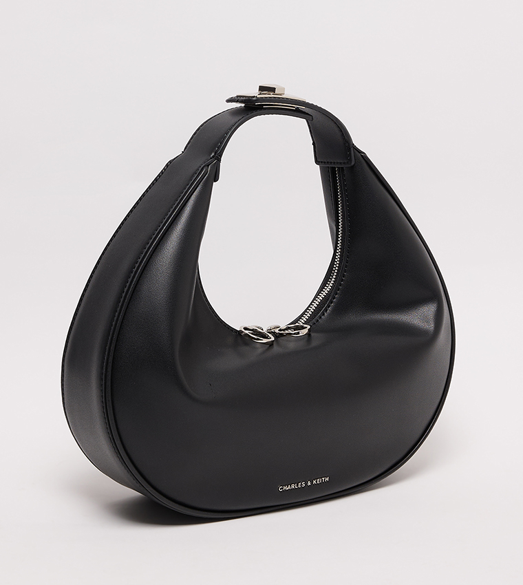 CRESCENT Zippered Hobo Bag