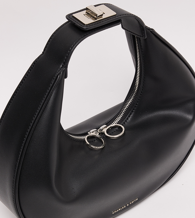 CRESCENT Zippered Hobo Bag
