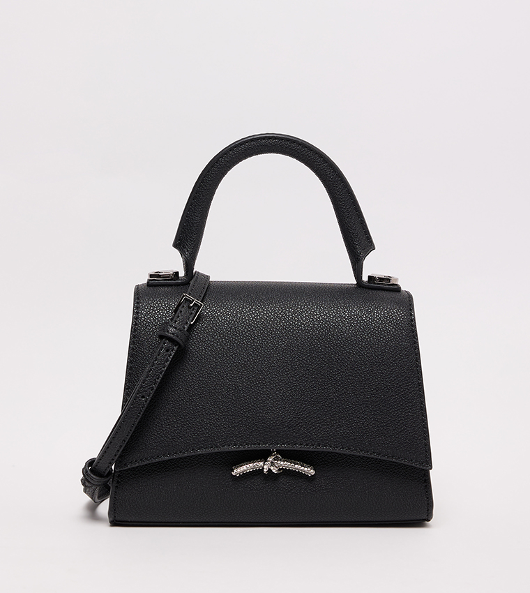 HUXLEY Textured Top Handle Bag