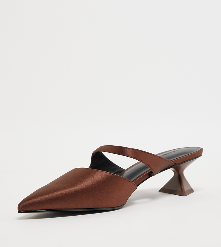 Asymmetric Sculptural Heel Pumps