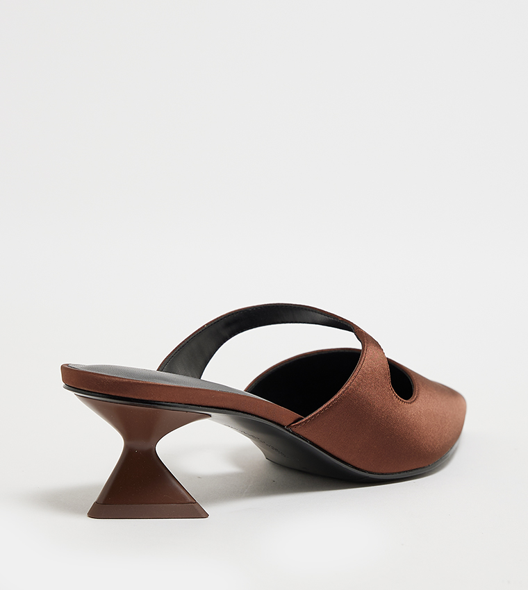 Asymmetric Sculptural Heel Pumps