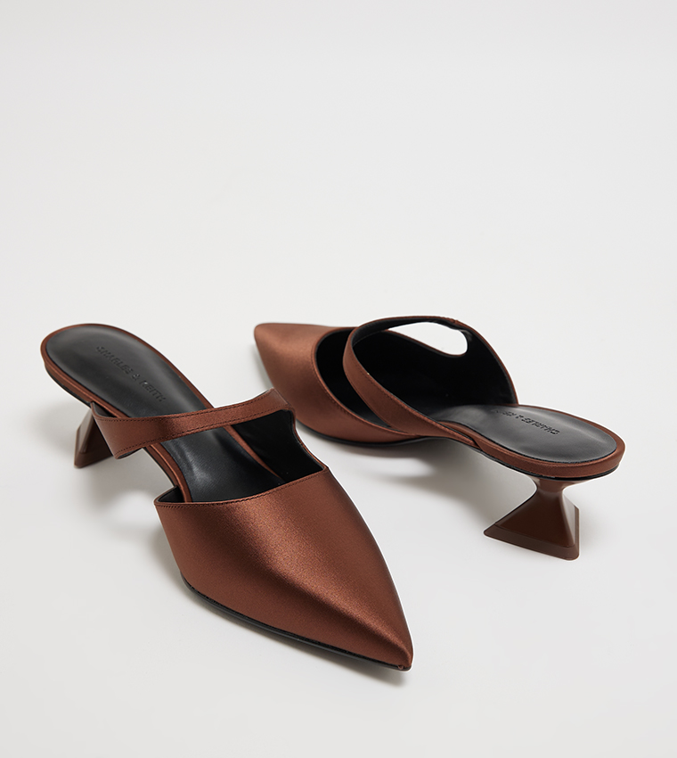 Asymmetric Sculptural Heel Pumps