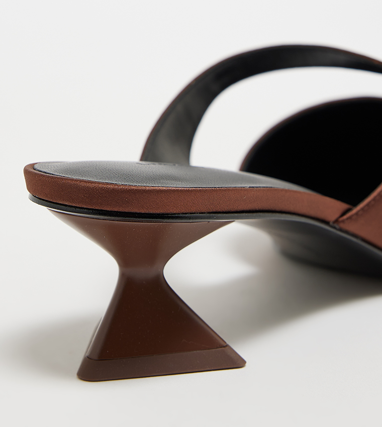 Asymmetric Sculptural Heel Pumps