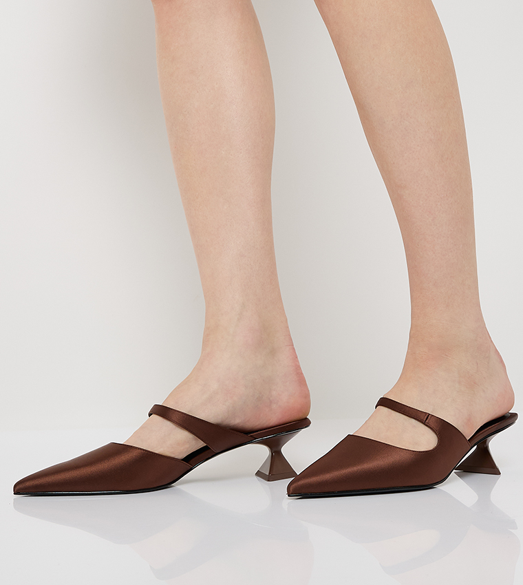 Asymmetric Sculptural Heel Pumps