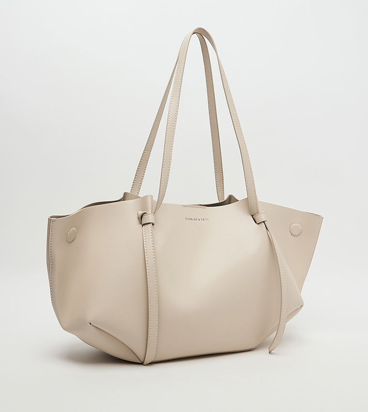 CALLA Textured Tote Bag with Pouch