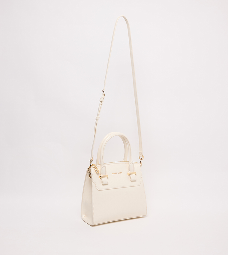 TEMMIE Logo Detail Handheld Bag