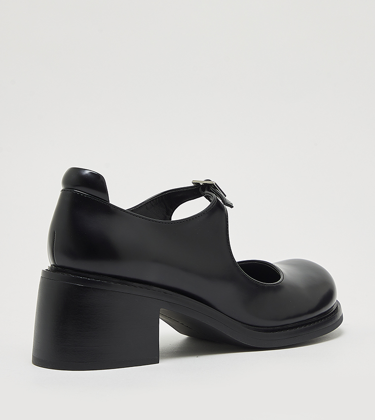 Rooney Buckled Block Heel Mary Janes Shoes