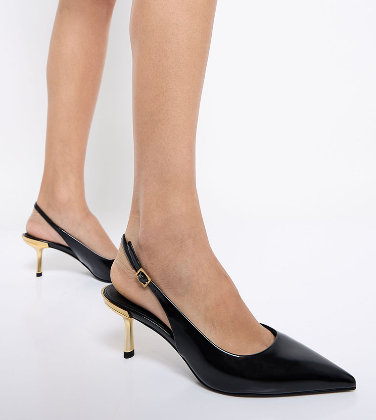 Pointed Toe Slingback Pumps