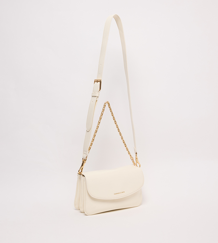 CAIA Flap Closure Shoulder Bag