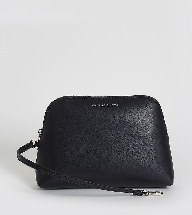 TRIN Textured Shoulder Bag with Pouch