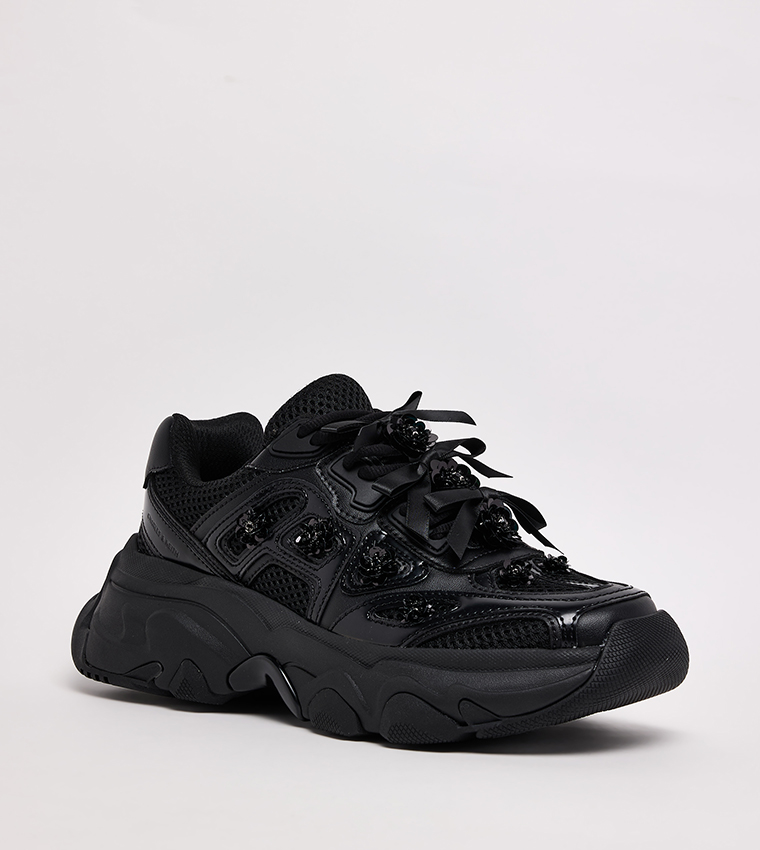 GASKELL Sequined Chunky Sneakers
