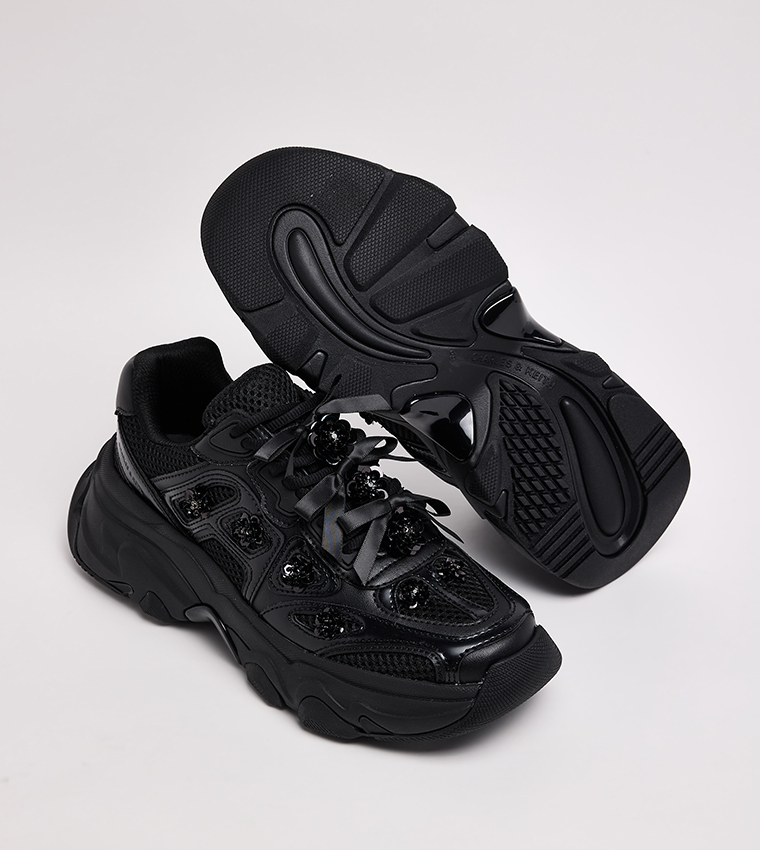 GASKELL Sequined Chunky Sneakers