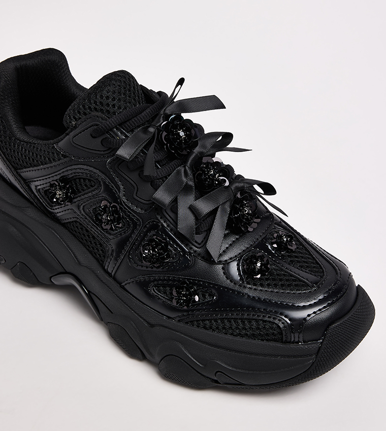 GASKELL Sequined Chunky Sneakers