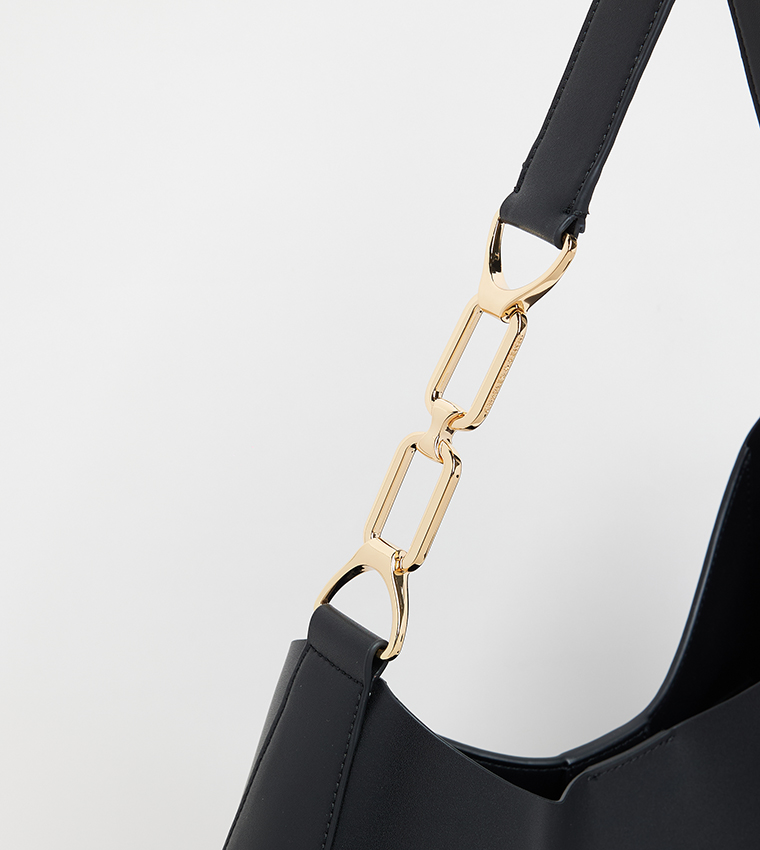 AGATHA Textured Shoulder Bag