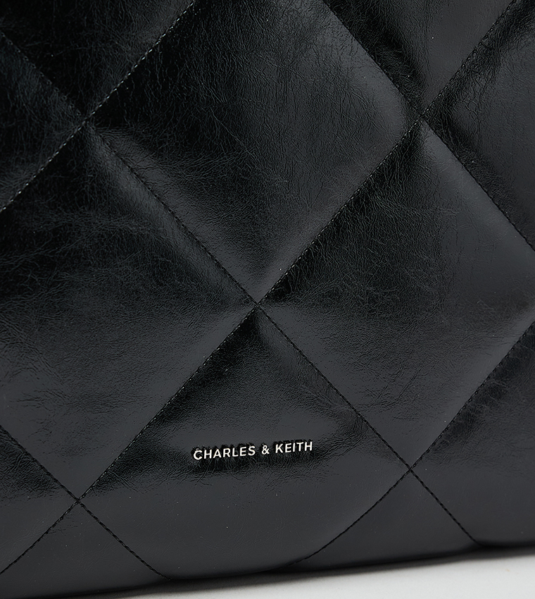 APFRA Quilted Chain-Handle Tote Bag