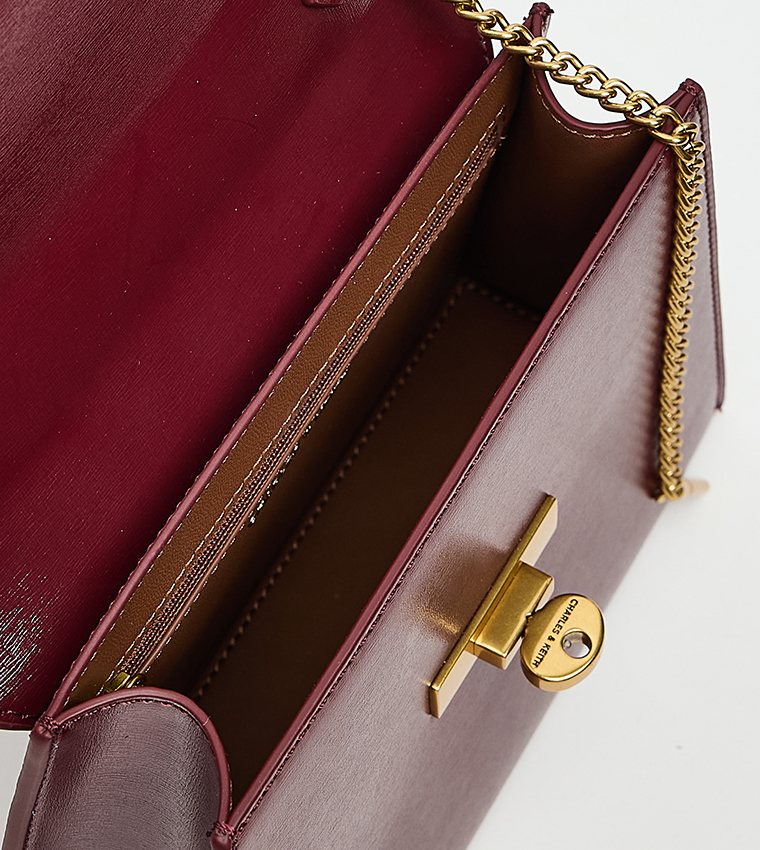 SAMANTHA Textured Flap Top Handle Bag