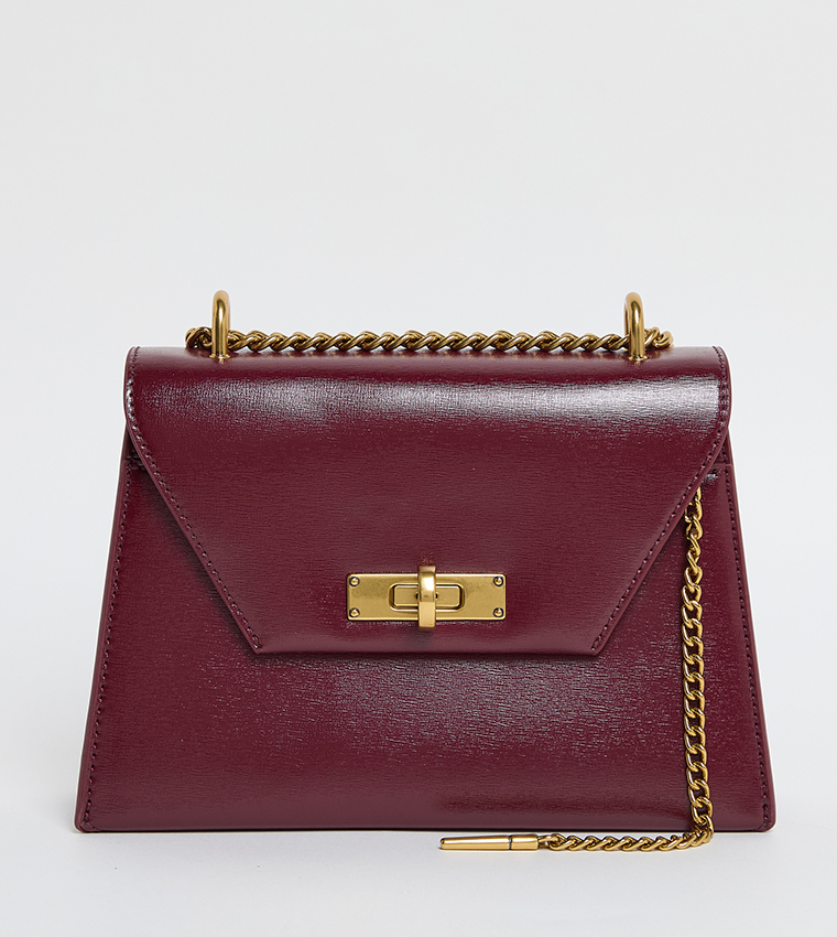 SAMANTHA Twist-Lock Top Handle Bag