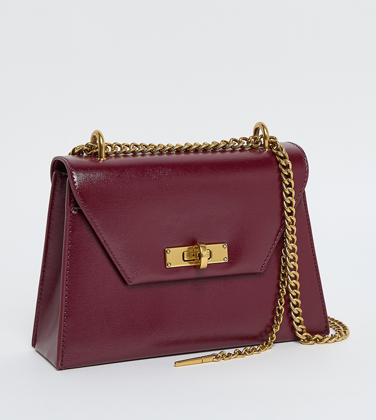 SAMANTHA Twist-Lock Top Handle Bag