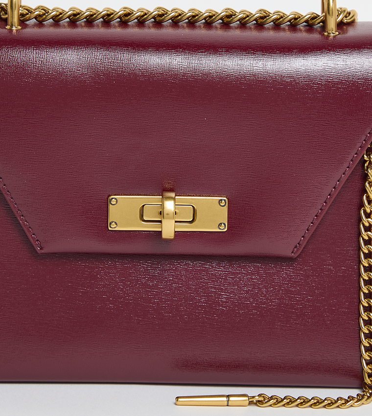SAMANTHA Twist-Lock Top Handle Bag
